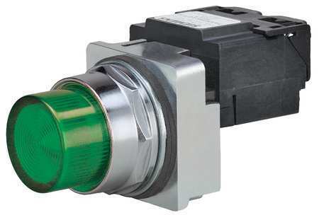 SIEMENS 52PL4D3 Pilot Light Complete,Incand,24V,30mm,GR