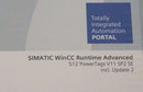 NEW SEALED SIEMENS 6AV2104-0DA01-0AA0 SIMATIC WINCC 512 POWERTAGS V11 SP2 SE