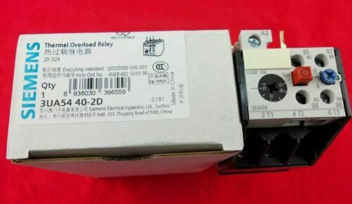 3UA5440-2D 20-32A 3UA54 40-2D SIEMENS Thermal Overload Relay New