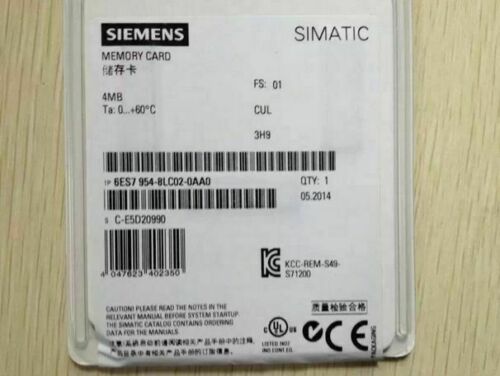 6ES7 954-8LC02-0AA0 6ES7954-8LC02-0AA0 Siemens 4MB Memory Card New
