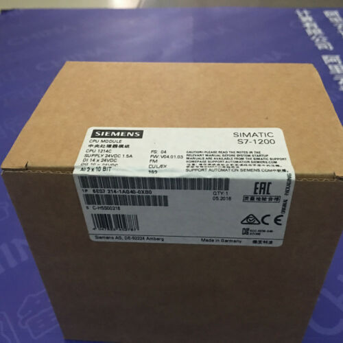 6ES7214-1AG40-0XB0 OR 6ES7214-1BG40-0XB0 SIEMENS PLC MODULE . NEW . QTY=1PCS