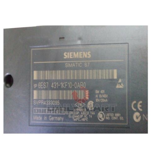 New In Box SIEMENS 6ES7 431-1KF10-0AB0 6ES7431-1KF10-0AB0 Analog Input Module