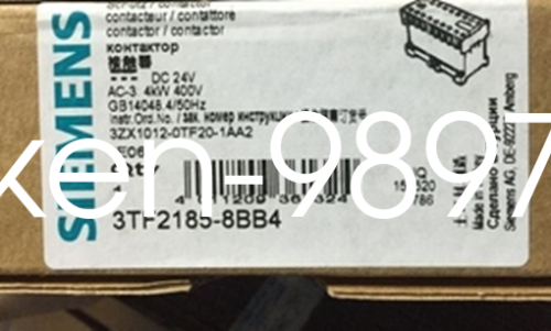 1PC New Siemens 3TF2185-8BB4 contactor in box