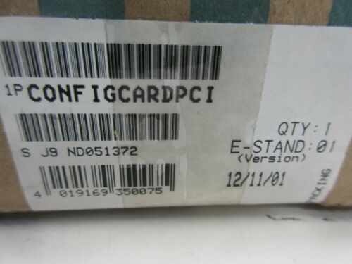 *NEW* SIEMENS CONFIGCARDPCI DEVICENET PCI INTERFACE *60 DAY WARRANTY*