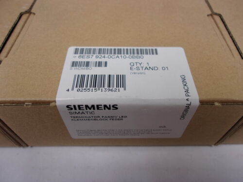 NEW Siemens 6ES7924-0CA10-0BB0 Simatic Terminal Block Lot of 3 (PLC3367)