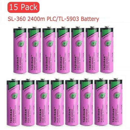 15x 3.6V 2400mAh Tadrian Battery For 6ES7971-0BA00 Siemen Simatic SL-360 S7-400