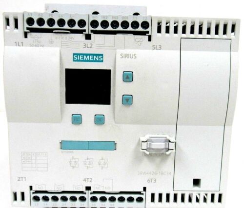 NEW SIEMENS 3RW4426-1BC34 SOFT START 3RW44261BC34 20/20/50HP 200-460V