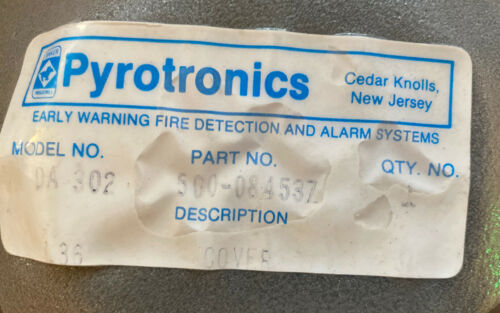 PYROTRONICS CERBERUS SIEMENS DA-302 DUCT DETECTOR COVER 500-084537 FIRE ALARM