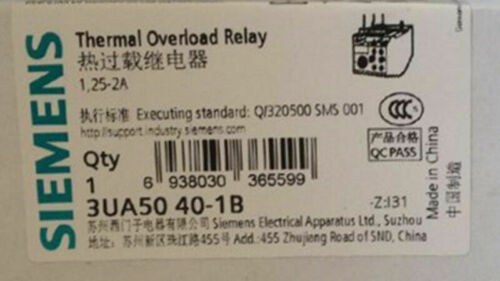 SIEMENS 3UA5040-1B 1.25-2A New