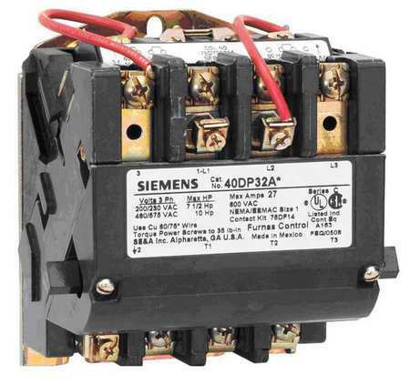 SIEMENS 40FP32AH 480VAC Non-Reversing Magnetic Contactor 3P 45A NEMA 2