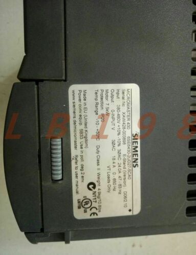 ONE NEW- Siemens Micromaster Drive Inverter 6SE6430-2UD27-5CA0