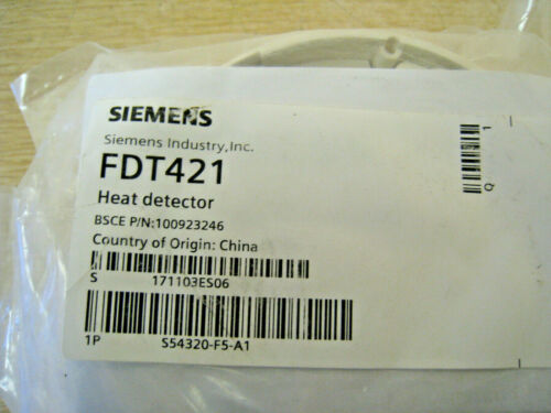 New Siemens FDT421 S54320-F5-A1 Fire Alarm Thermal Heat Detector Free Shipping