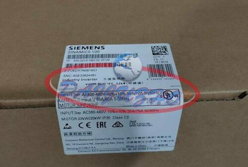 New 1PC Siemens 6SL3210-5BE32-2CV0 6SL3 210-5BE32-2CV0 inverter 22KW with filter