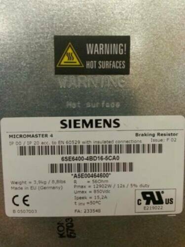 1PC NEW Siemens 6SE6400-4BD16-5CA0 One year warranty