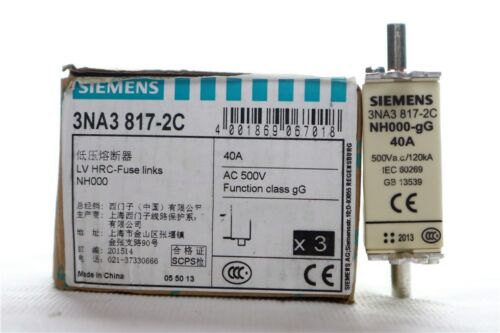 1pcs New Siemens 3NA3817-2C 125A NH000