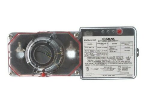 (NEW)SIEMENS FDBZ492-HR DUCT HOUSING - 2 WIRE WITH RELAY FOR ADDRESSABLE SYSTEMS
