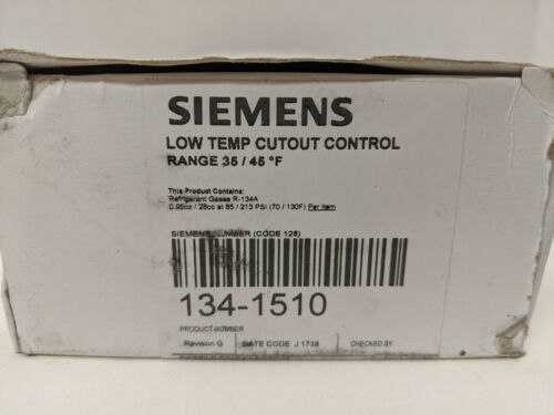 NEW SIEMENS POWERS 134-1510 LOW TEMP CUT OUT CONTROL