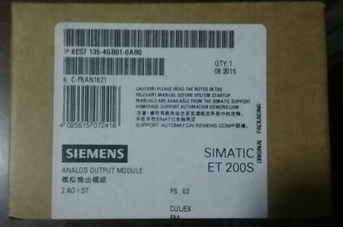 6ES7 135-4GB01-0AB0 6ES71354GB010AB0 New Siemens Analog Output free shipping