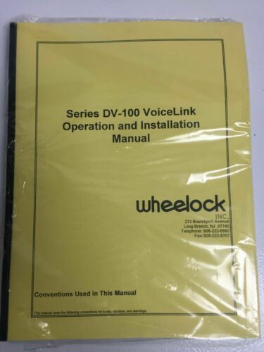 SIEMENS (CERBERUS PYROTRONICS) DV-100 DIGITAL VOICE ANNOUNCER (BY WHEELOCK)
