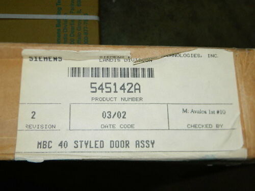 NEW SIEMENS 545-142B 545-142A MBC MODULAR BUILDING CONTROLLER WITH DOOR