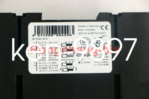 1PC Brand New Siemens contactor 3RT1036-1BB40 DC24V