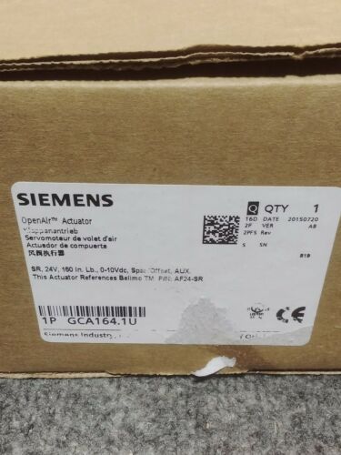 Siemens, GCA164.1U, Rotary Electronic Damper Actuator NEW