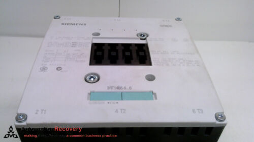 SIEMENS 3RT1466-6AF36 CONTACTOR, RESIST, 400A, 110-127V, S10, 3P, NEW