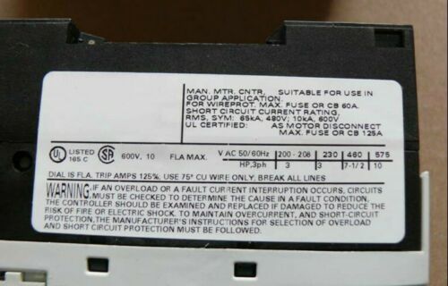 Siemens Sirius 3RV1011-1JA25 Leistungsschalter Nip