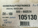 SIEMENS (CERBERUS PYROTRONICS) DV-100 DIGITAL VOICE ANNOUNCER (BY WHEELOCK)