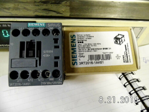 SIEMENS CONTACTOR 3RT2016-1AK61