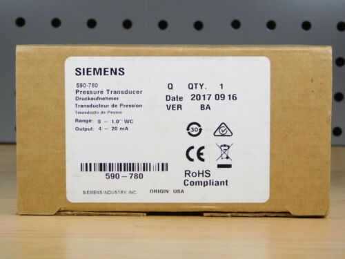 NEW - Siemens Building Technology 590-780 0-10vdc/4-20ma Pressure Module