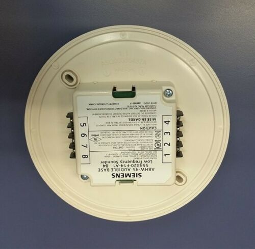 Siemens ABHW-4S Fire Alarm Smoke Detector Audible Sounder Base S54320-F14-A1 NEW