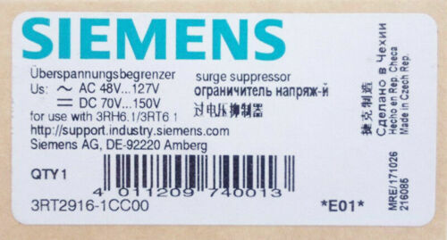 1PC SIEMENS 3RT2916-1CC00 New