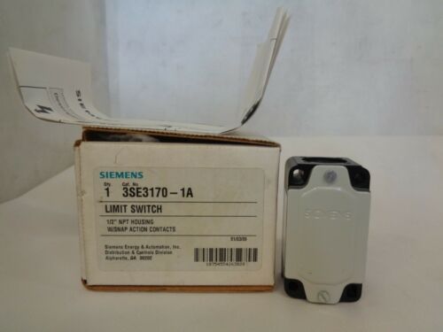 NEW SIEMENS 1SE3170-1A LIMIT SWITCH 1/2NPT HOUSING W/SNAP ACTION CONTACTS