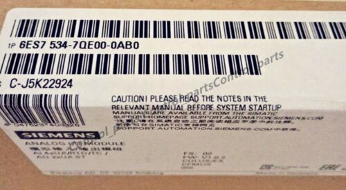 1 PC New Siemens 6ES7 534-7QE00-0AB0 6ES7534-7QE00-0AB0 PLC Module