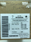 Siemens MT0050A Control Transformer, 50VA , with Secondary Fuse