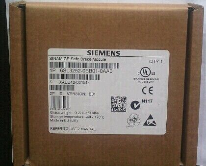 1PC New Siemens 6SL3252-0BB01-0AA0 6SL3 252-0BB01-0AA0 Safe Brake Relay