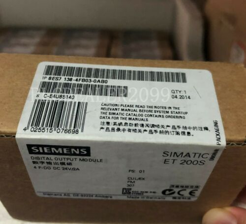 1PC New Siemens 6ES7138-4FB03-0AB0 6ES7 138-4FB03-0AB0 Fail-Safe Output Module