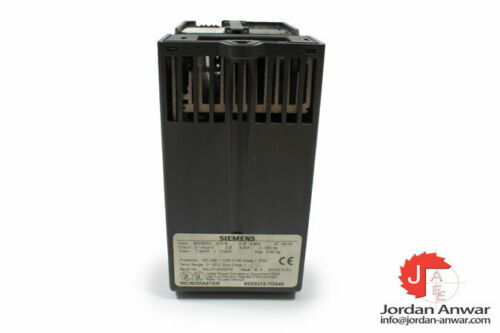 SIEMENS MICROMASTER 6SE9212-7DA40 INVERTER DRIVE