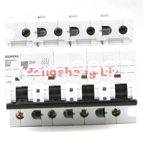 1PC New SIEMENS Heavy Duty Circuit Breaker 5SP4480-7 4P C Type 80A