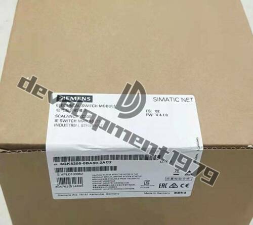 NEW Siemens SCALANCE X208, managed IE switch, 6GK5208-0BA00-2AC2