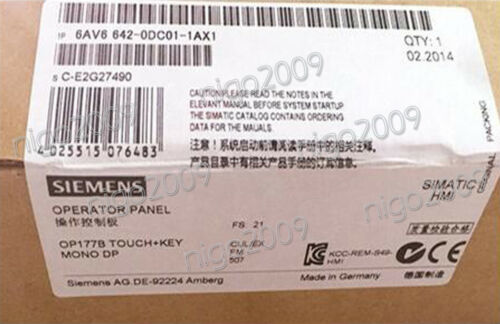 OP177B TOUCH + KEY MONO DP 6AV6642-0DC01-1AX1 SIEMENS SIMATIC HMI OPERATOR PANEL