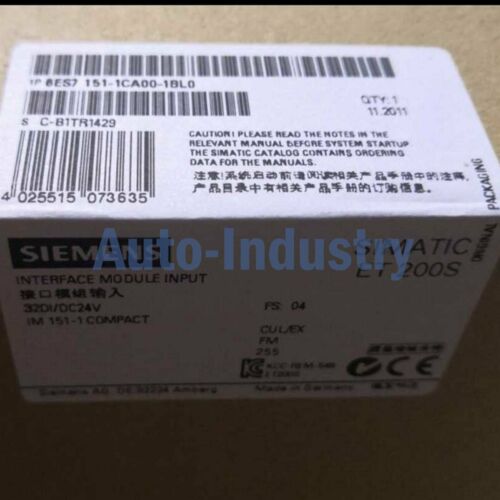 1PC New in box Siemens 6ES7 151-1CA00-1BL0 One year warranty 6ES71511CA001BL0