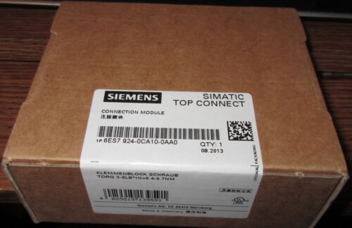 New Siemens 6ES7 924-0CA10-0AA0 Simatic Top Connect TERMINAL BLOCK TP3 8CH/2X10