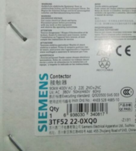 1PC NEW IN BOX Siemens contactor 3TF5222-0XQ0