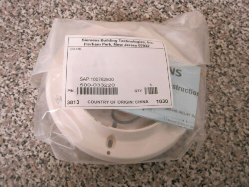 Lot of 5 Siemens DB-HR 500-033220 Fire Alarm Smoke Detector Base Free Shipping