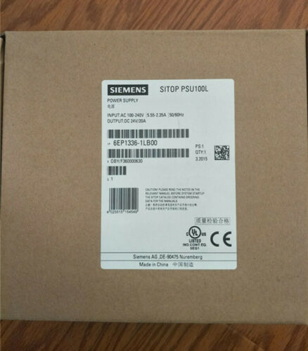 1pcs New Siemens SITOP power supply PSU100L 24V/20A 6EP1336-1LBOO