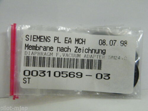 SIEMENS ~ DIAPHRAGM F. VACUUM ADAPTER DM24.0 ~ 00310569-03 / 310569-03