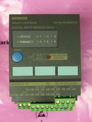 Siemens 3WL9111 1AT27 0AA0 WLDGNCUB Digital Input Module WL Cubicle BUS