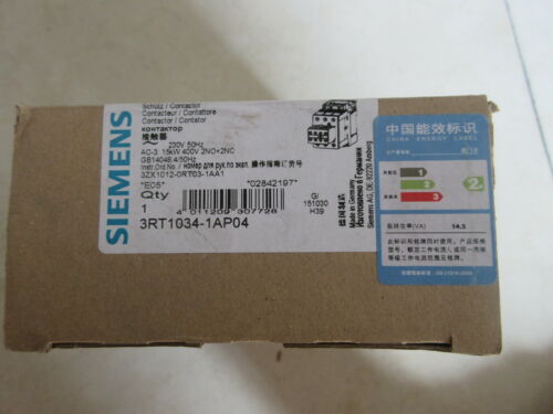 1PCS Siemens AC contactor 3RT1034-1AP04